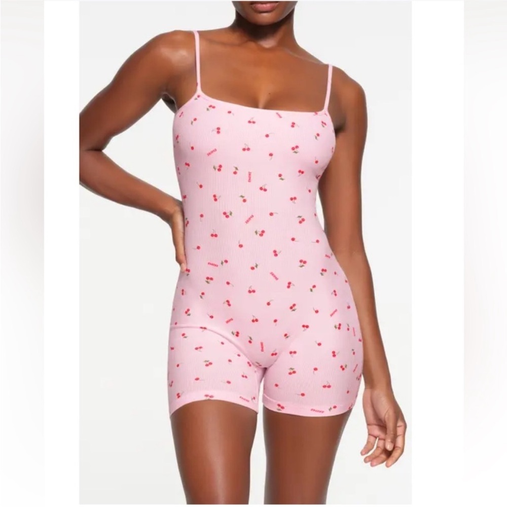 SKIMS Cherry Print Onesie